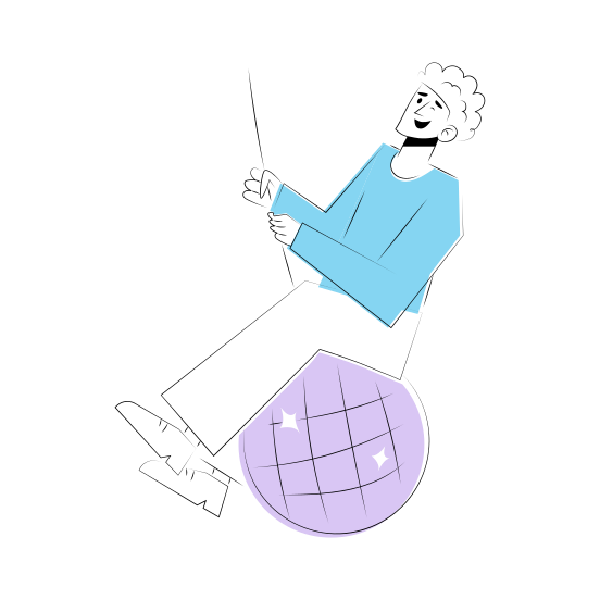 Disco Ball, Light, Hanging, Swinging, Happy, Fun illustration