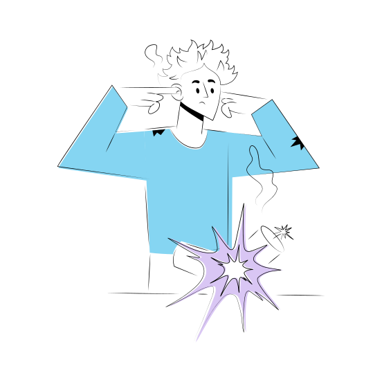 Fireworks Accidents, Firecrackers, Explosion, Mishap, Bursting, illustration