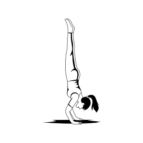Headstand, Sirsasana, Yoga, Fitness, Workout, icon