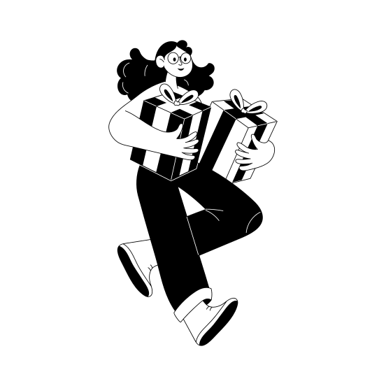 Holding Gifts illustration