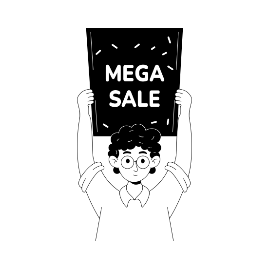 Mega Sale illustration