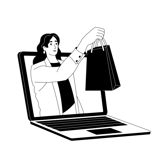 Online Shopping. illustration