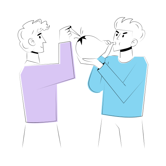 Popping Balloon, Game, Fun, Entertainment, Celebration illustration