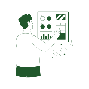 Project Monitoring, Planning, Study, Research, Employee icon