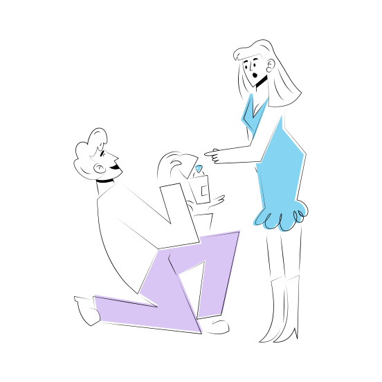 Proposal, Affection, Couple, Moment, Confession illustration