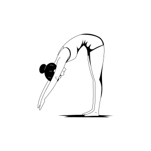 Puppy Pose, Uttana, Asanas, Yoga, Fitness, Workout, Exercise, icon