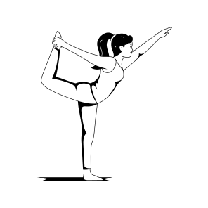 Side Balance, Standing, Yoga, Fitness, Workout, icon