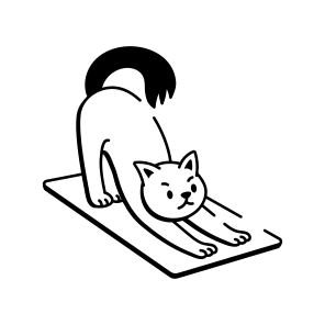 Stretching Cat icon