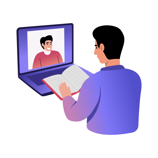 Taking Notes, Concentration, Study, Communication, Notebook, illustration