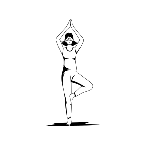 Tree Pose, Vrksasana, Balancing, Asanas, Yoga, icon